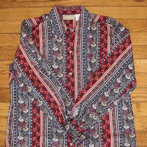 Liz Claiborne Lizwear colorful blouse size Small